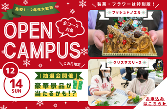 【クリスマス特別版🎄】12月オープンキャンパス開催！